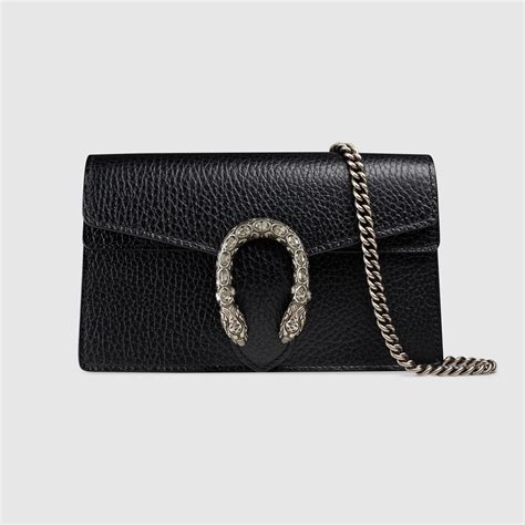 gucci super mini dionysus black leather|Gucci dionysus mini shoulder bag.